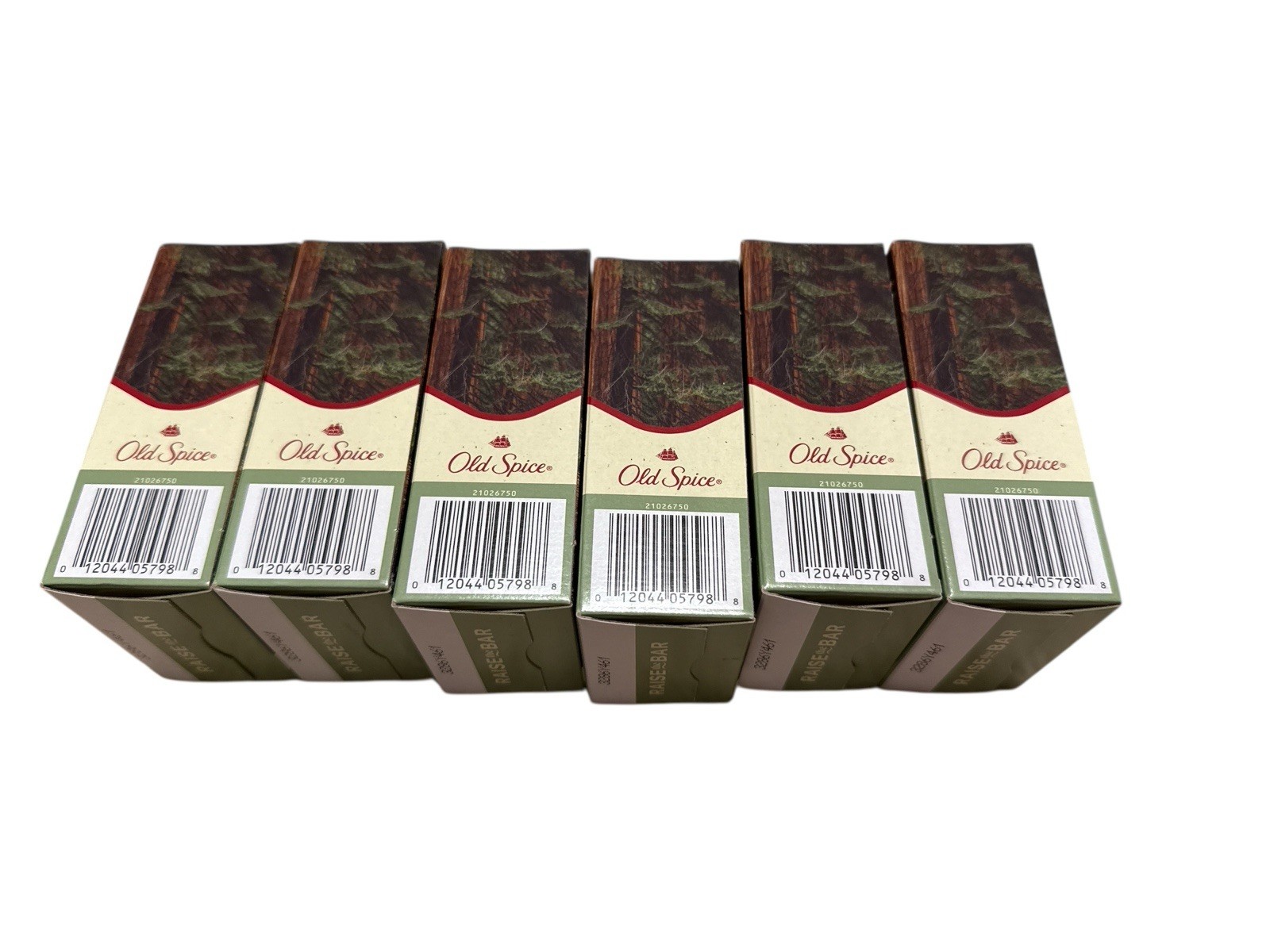 6 Old Spice Off the Grid Sandalwood + Aloe Vera Scent Bar Soap 5 oz. ea