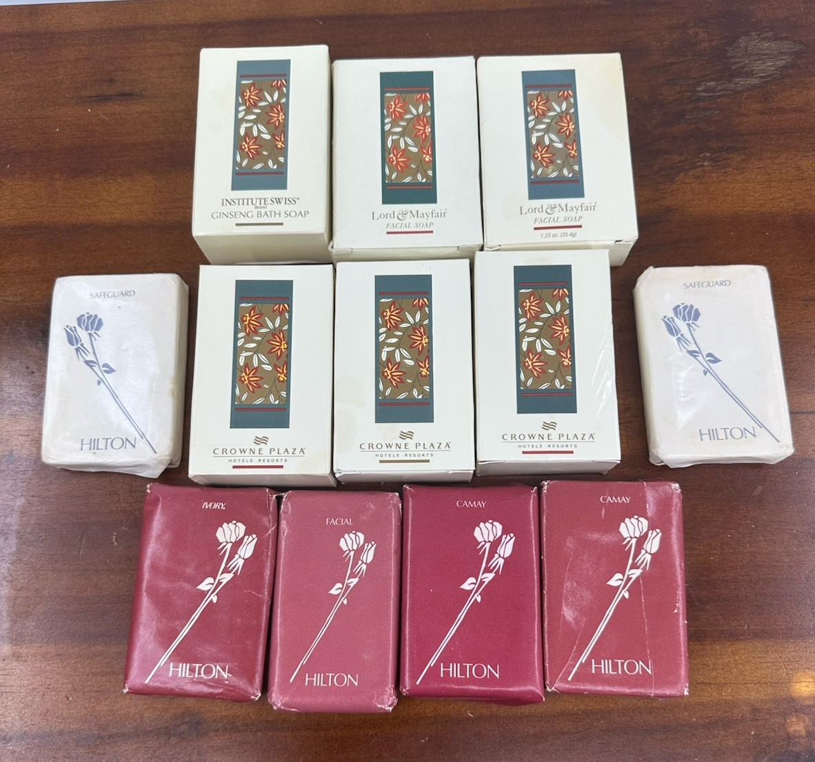 Vintage Hotel Soaps Institute Swiss Crowne Plaza Hilton Lot Of 12 Ginseng