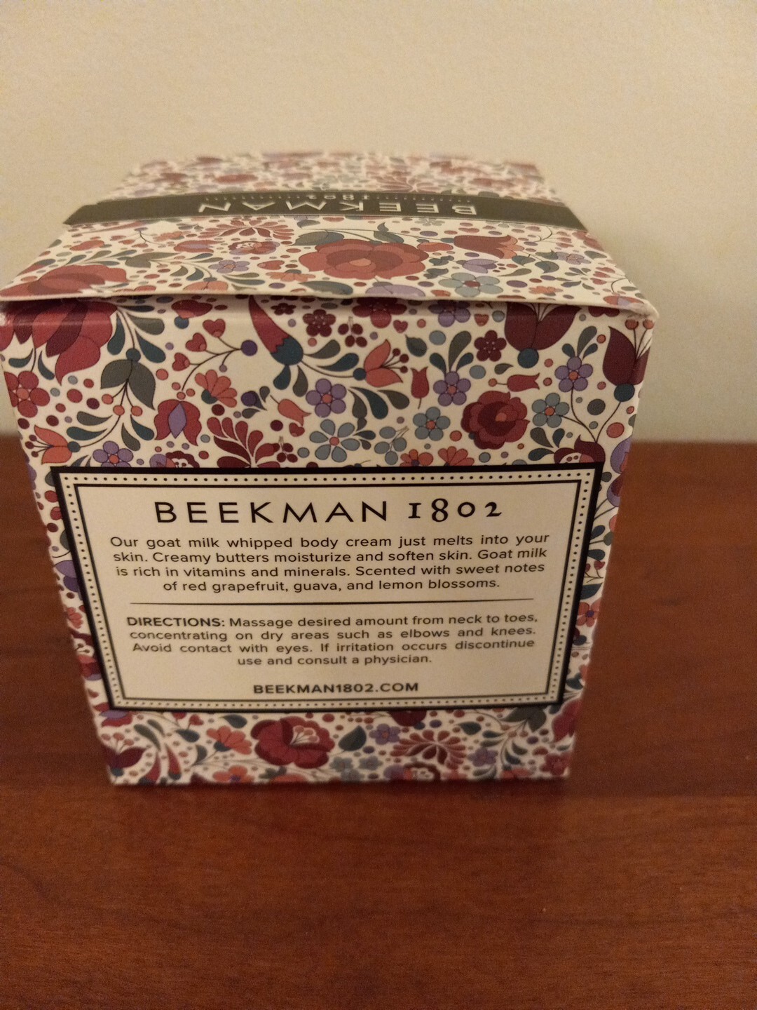Beekman 1802 Pure Goat Milk Whipped Body Cream 8 Ounce Honeyed Grapefruit Sealed