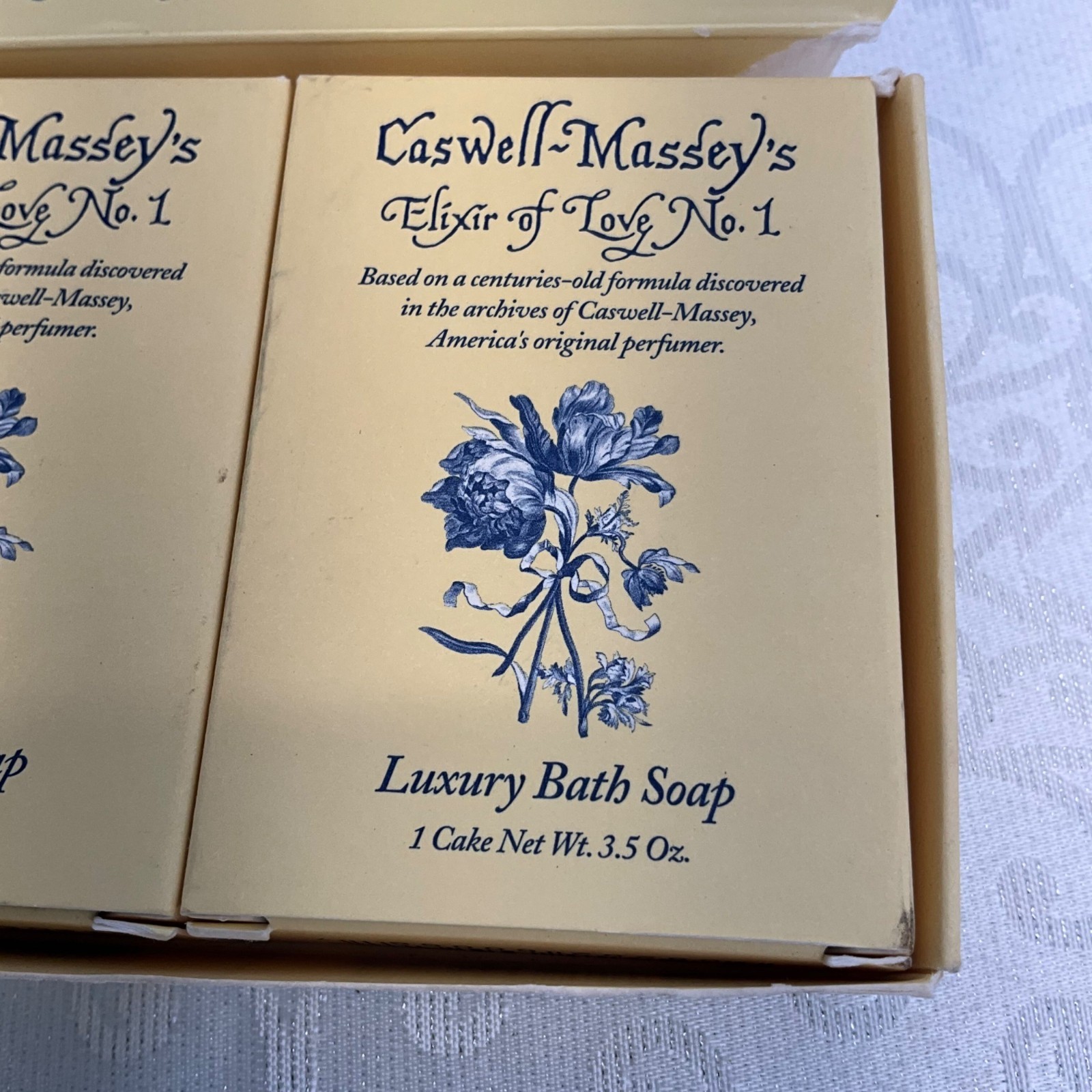 Caswell-Masseys Elixir Of Love No. 1 Luxury Bath Soap 3-Pack Set
