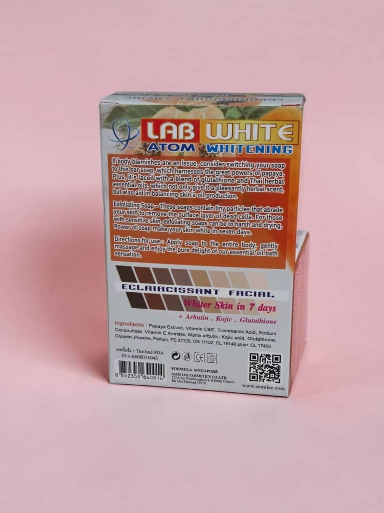 X3 Lab White (Papaya Extract) Face & Body Soap 3pieces Exp 2031