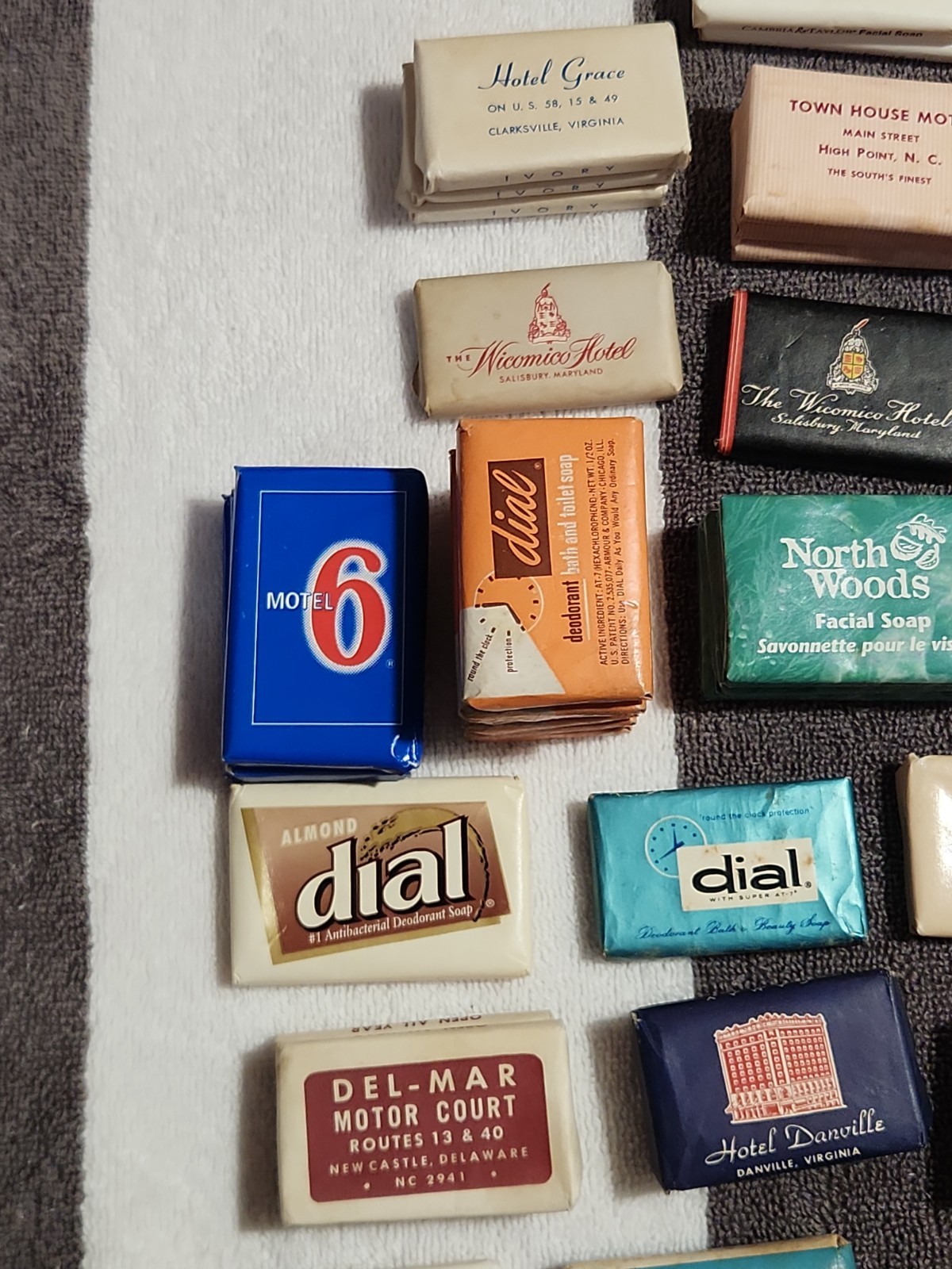 Lot of 62 Luxury Hotel Resort Travel Size Fine Mini Bar Soaps Sealed Vintage