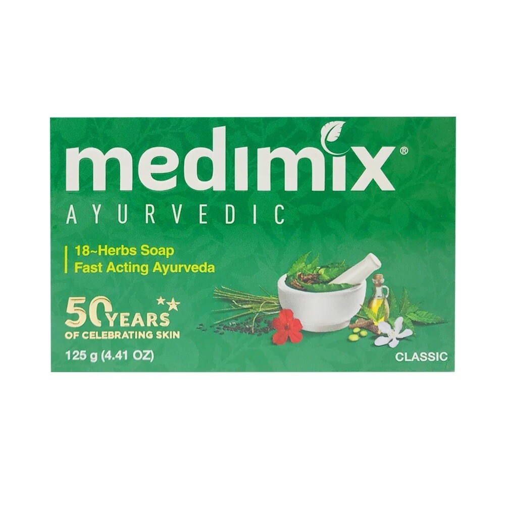Medimix Ayurvedic 18 Herb With Natural Oils Everyday Skin Protection – 125grams