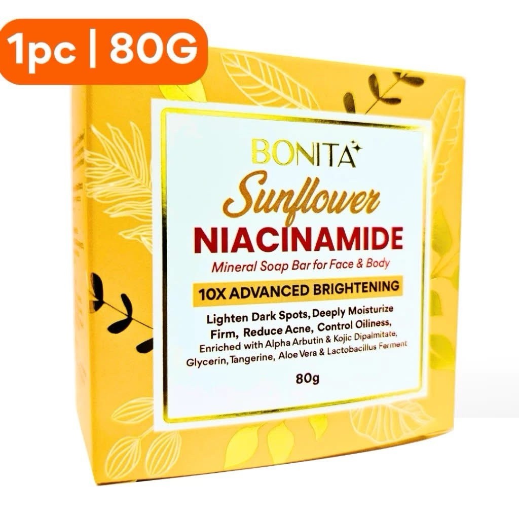Bonita Sunflower & Niacinamide Mineral Soap Bar (80g X 2bars)