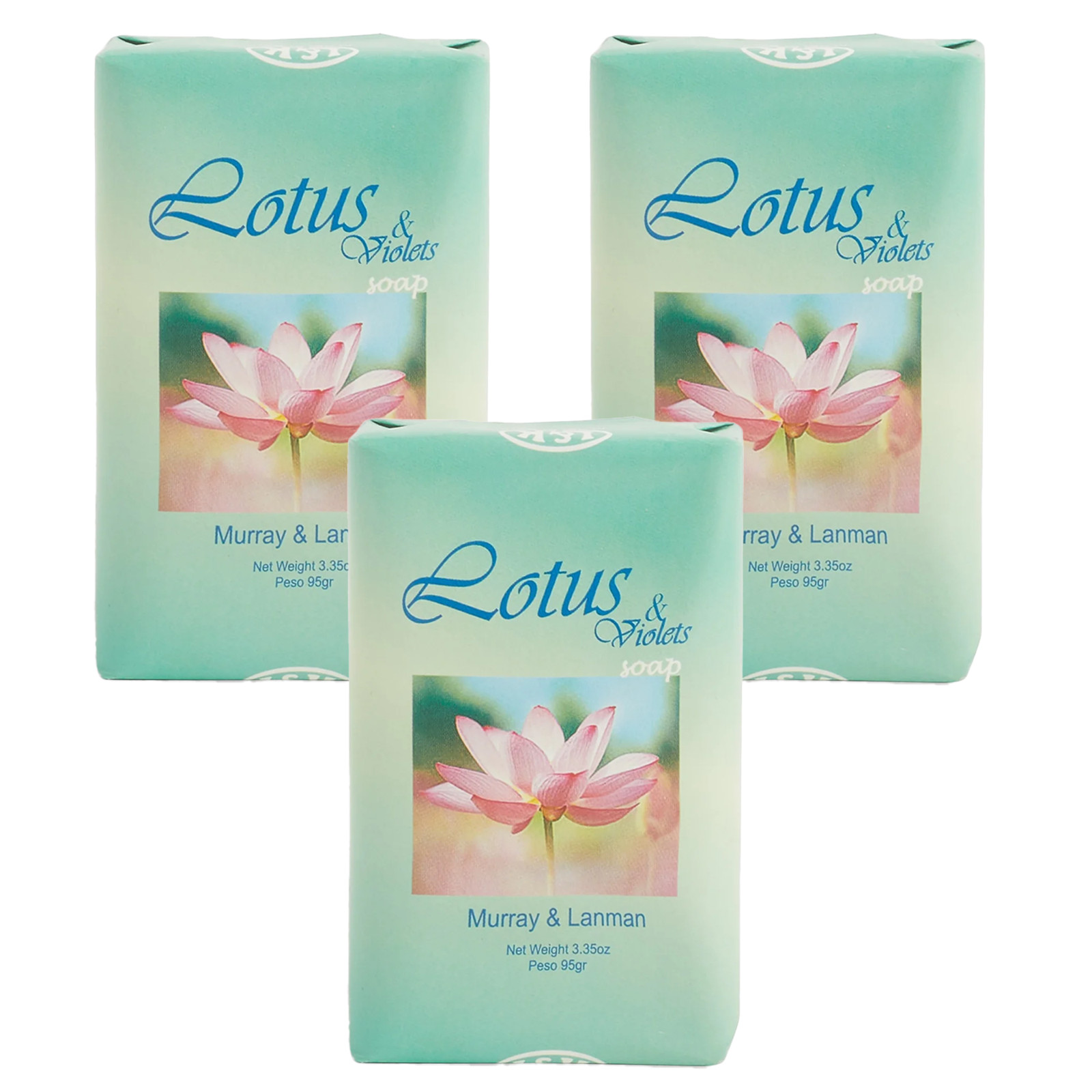 3 Pack – L&K Murray & Lanman Florida Water , Lotus and Violet Soap