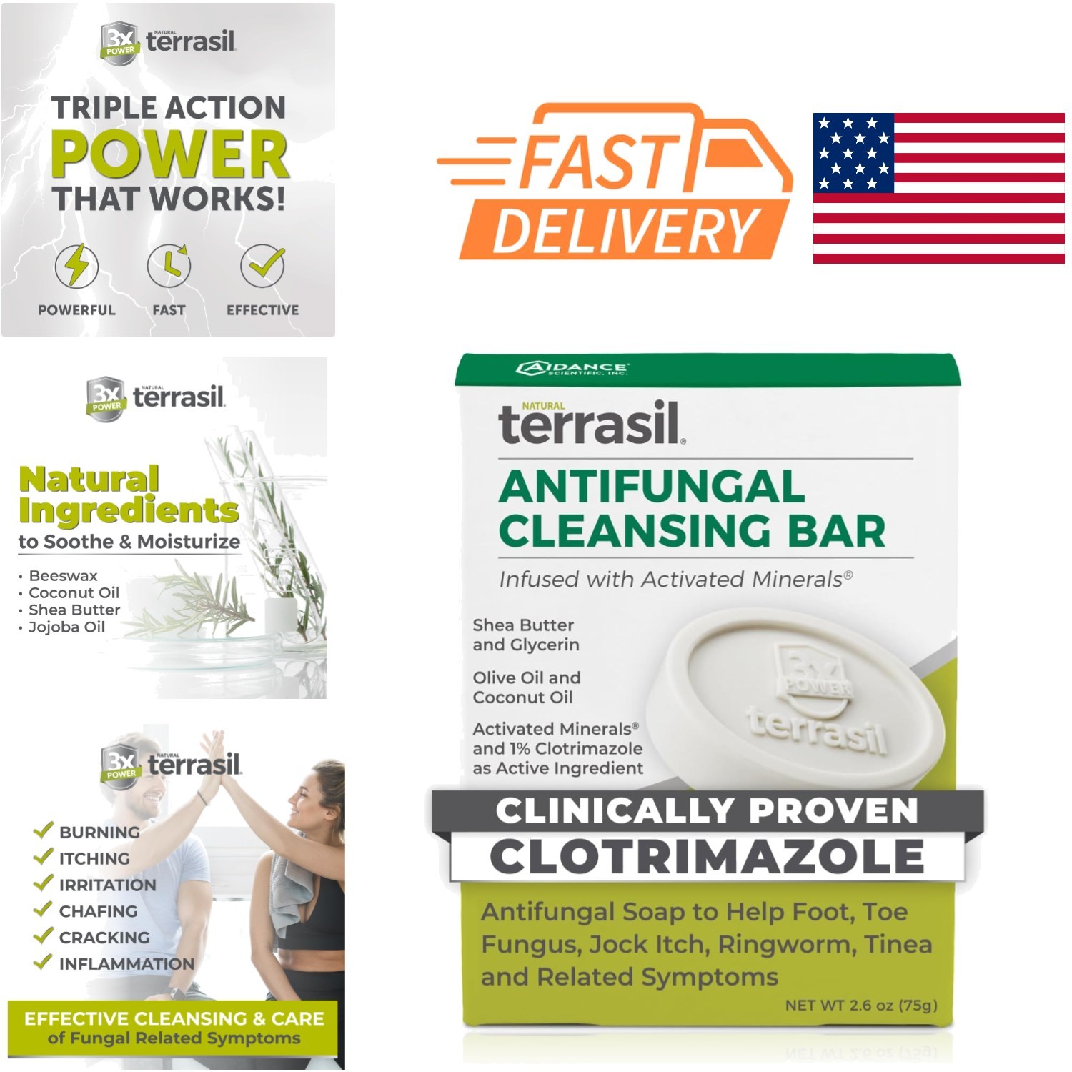 Clinically Proven Antifungal Soap for Jock Itch Athlete’s Foot and Ringworm