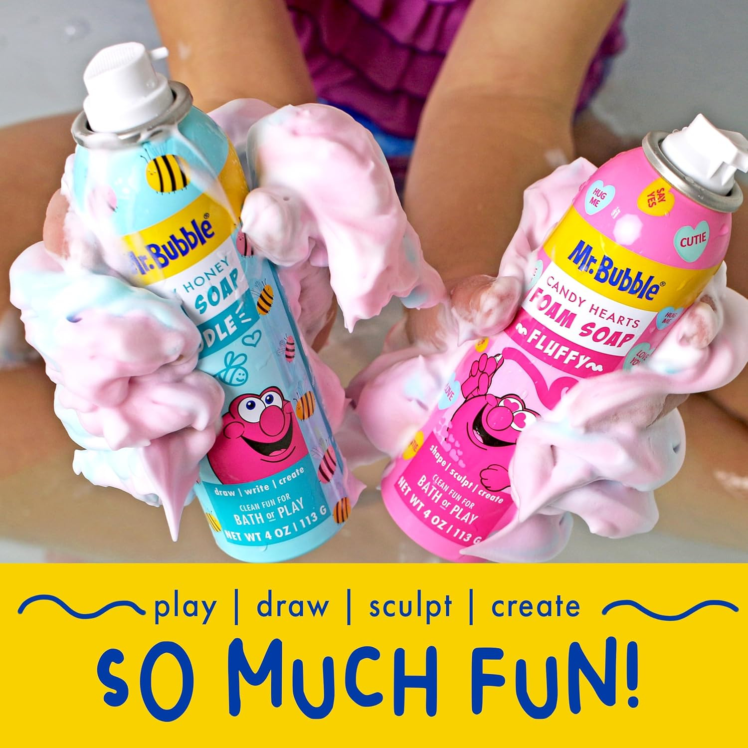 Limited Edition Foam Soap, Creativity Bath Soap, Cleans & Moisturizes, Bee My Ho