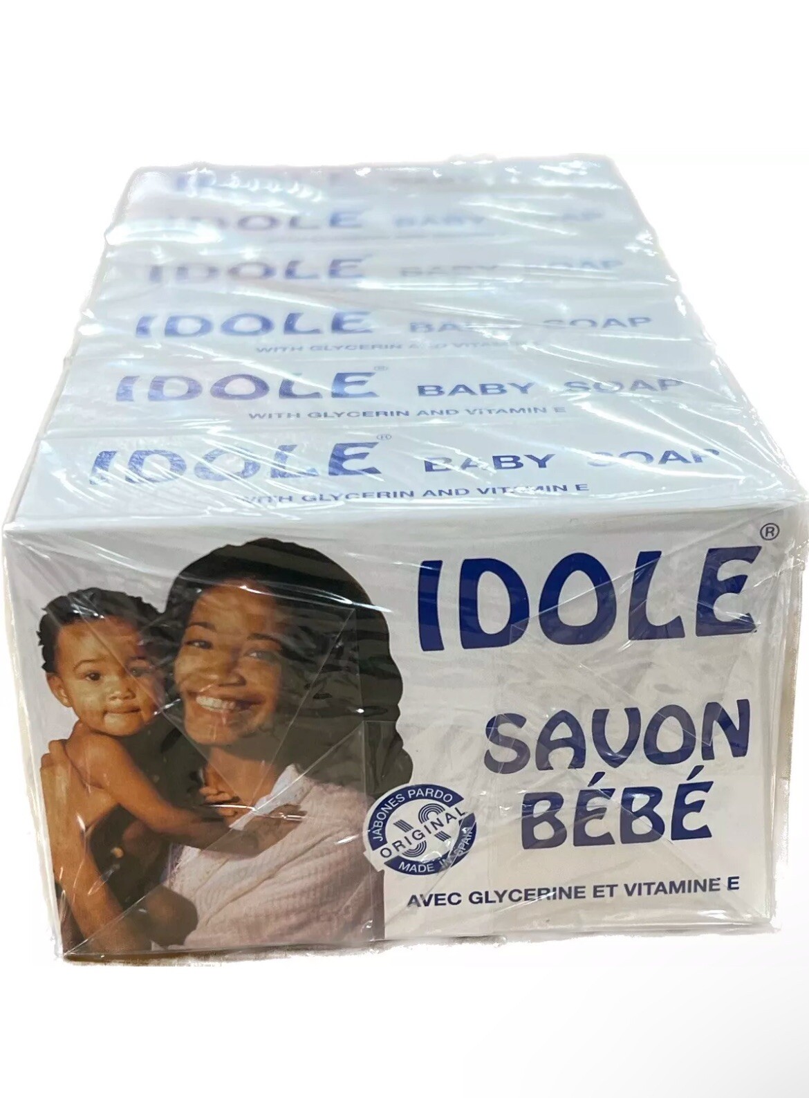 IDOLE Baby Exfoliating Soap with Glycerin and Vitamin E, 75g – ( 6 PACK)✅