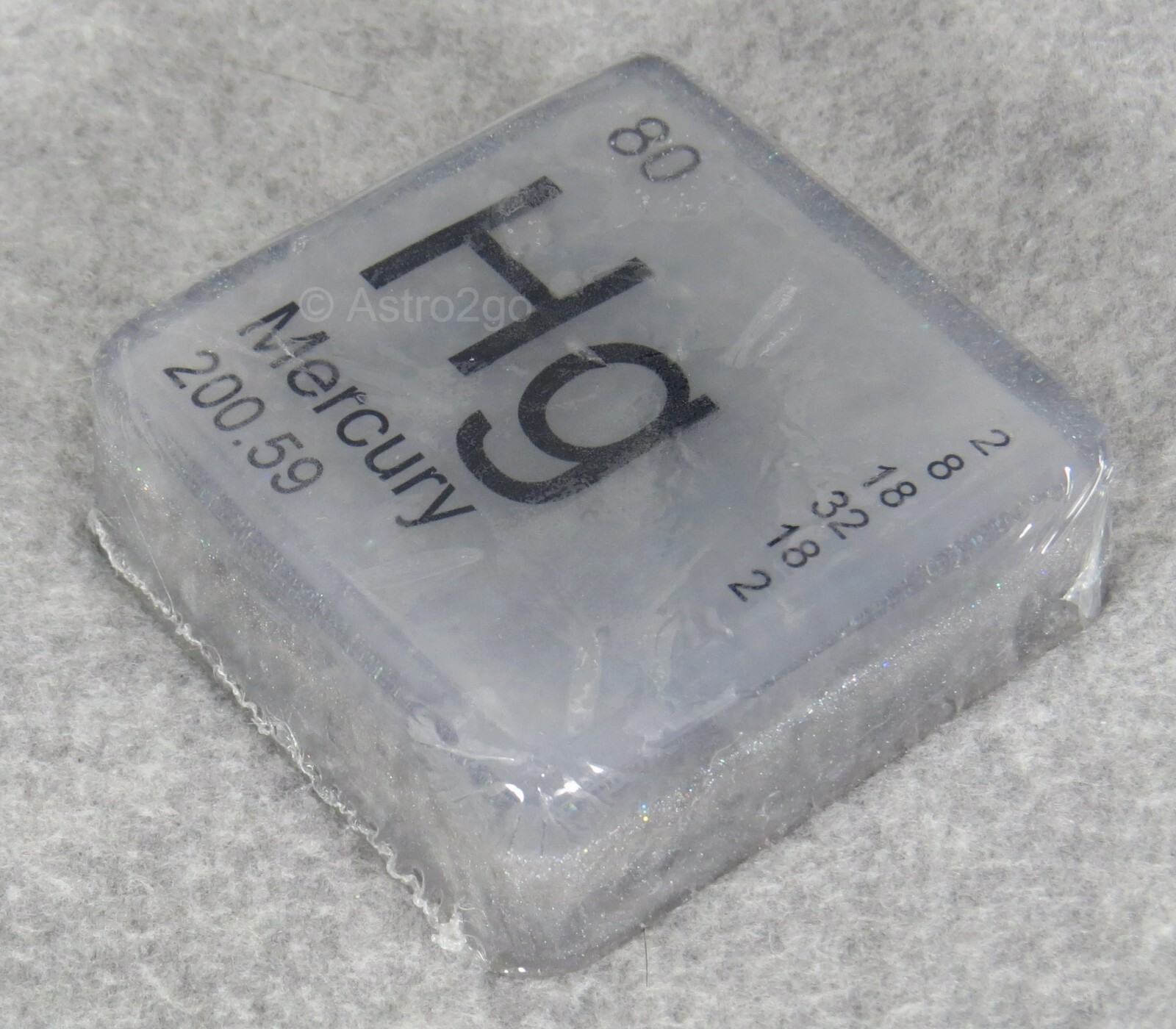 PERIODIC TABLE ELEMENT “Hg” MERCURY NOVELTY HAND BATH SOAP-4 oz JUST BUBBLY NEW!