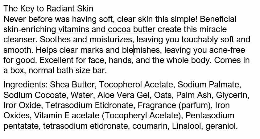 Madina African Black Soap Cocoa Butter with Vitamin E 3.5 oz (Pack of 6)