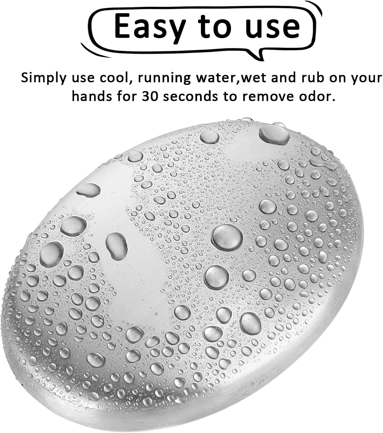 2 PCS Stainless Steel Soap Bar Odor Absorber Metal Odor Remover Bar Eliminating