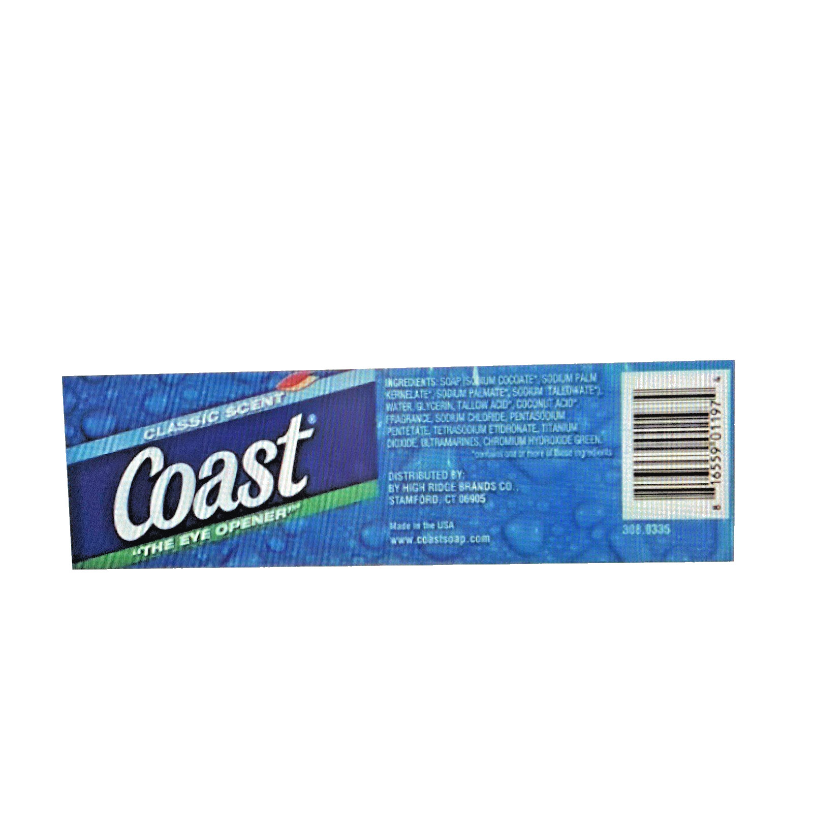 16 BarCoast Deodorant Bath Soap 3.2oz Bars Fresh Scent-The Eye Opener Hydrating