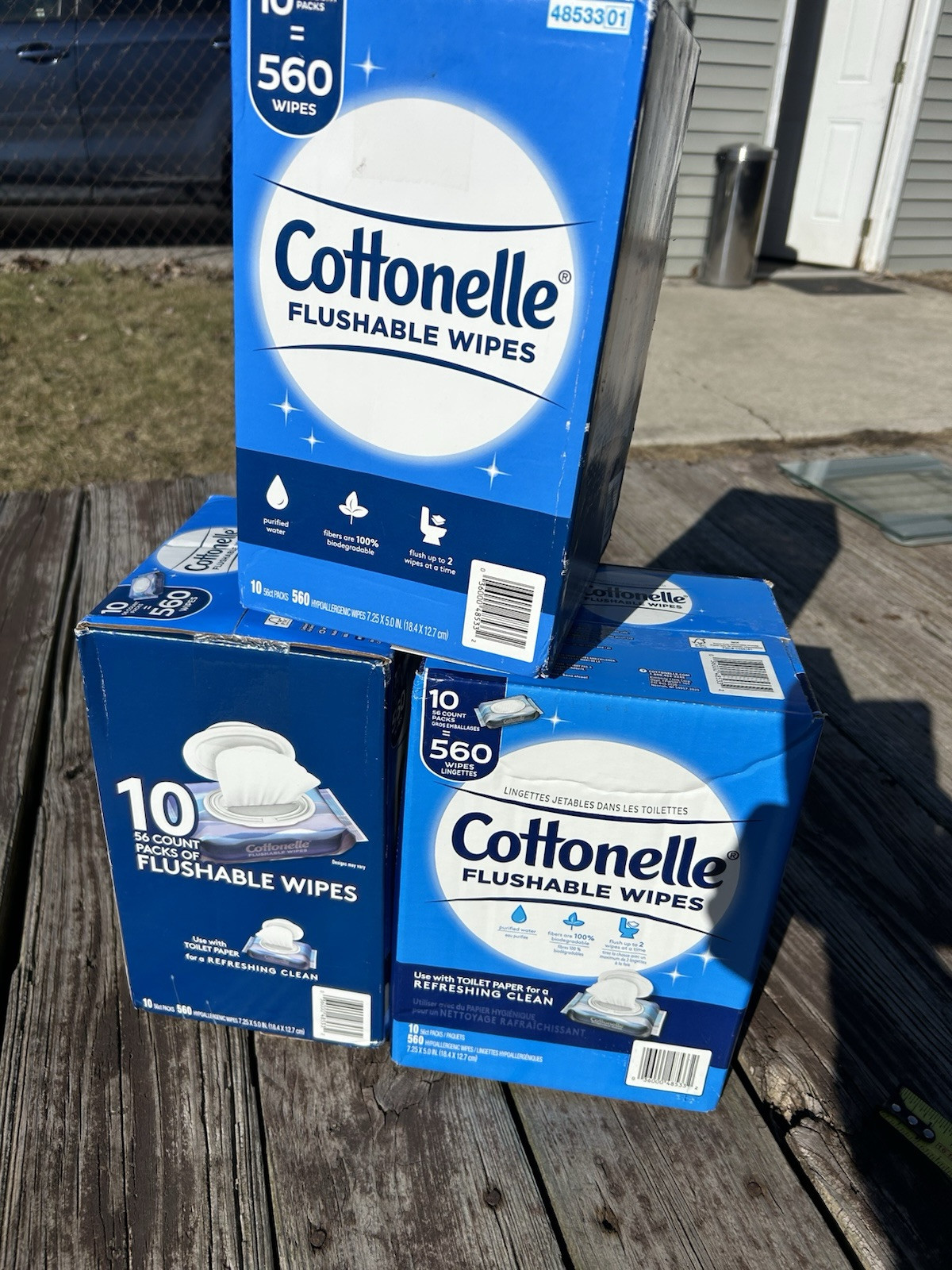 Cottonelle Fresh Care Flushable Wipes 560 Count – Hypoallergenic, Septic Safe