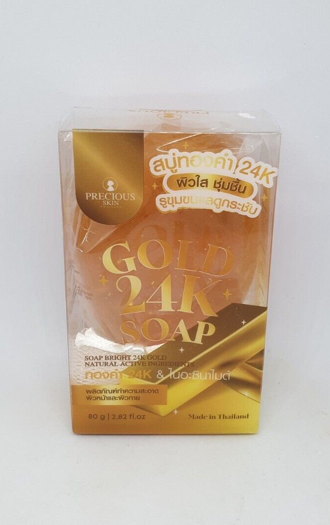 Soap Gold 24 K Precious Skin Thailand 80 g Skin Bright Natural World Shipping