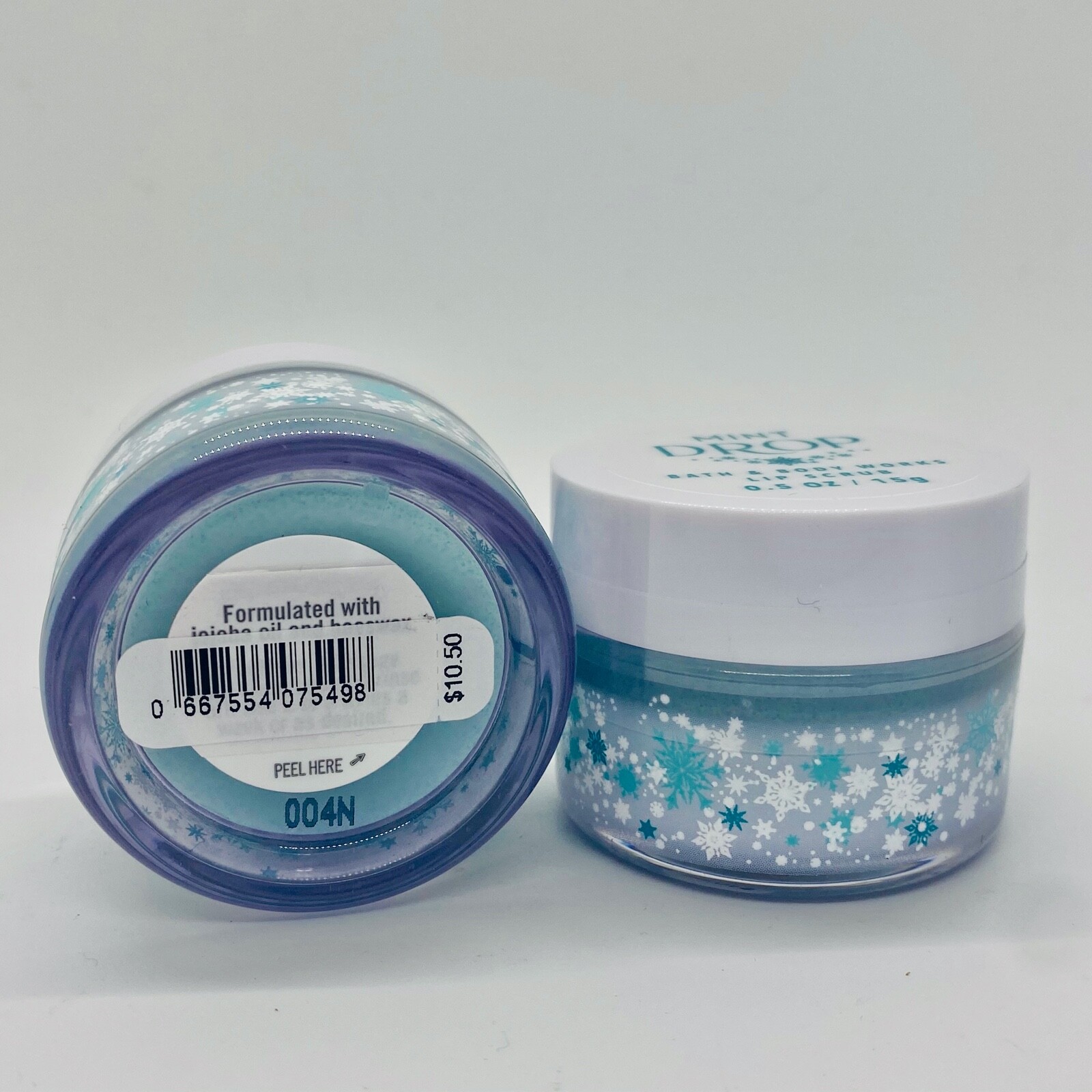 2-Pack Bath & Body Works MINT DROP Lip Scrub 0.5 oz/15 g Each NEW