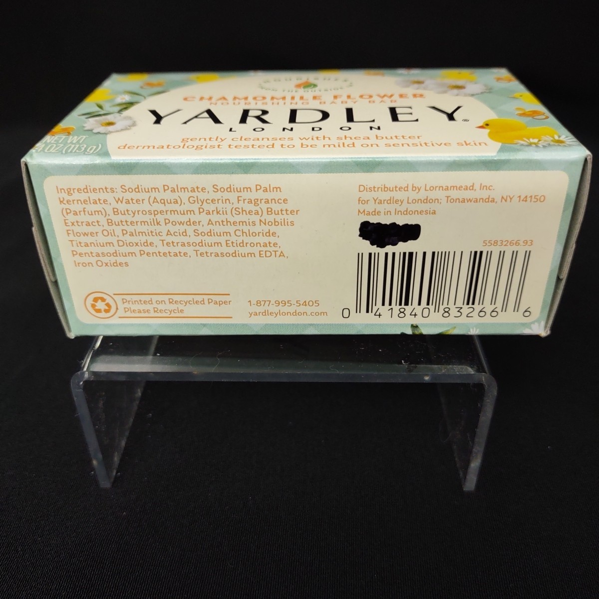 Yardley Baby Soap Chamomile London 2 packs 4 oz Each Bath Bar