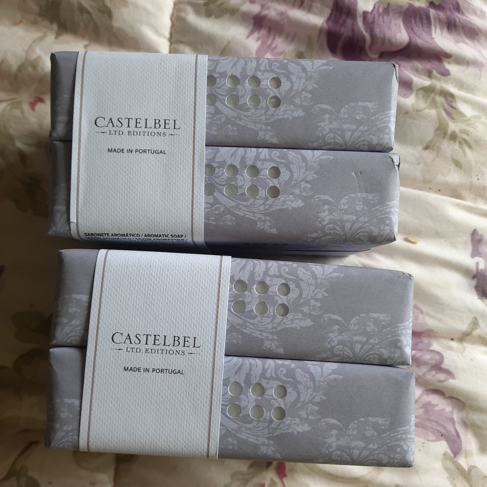 NEW CASTELBEL LTD Editions Lavender Scented Soap Lot 4x 7 Oz Bars 800g Portugal