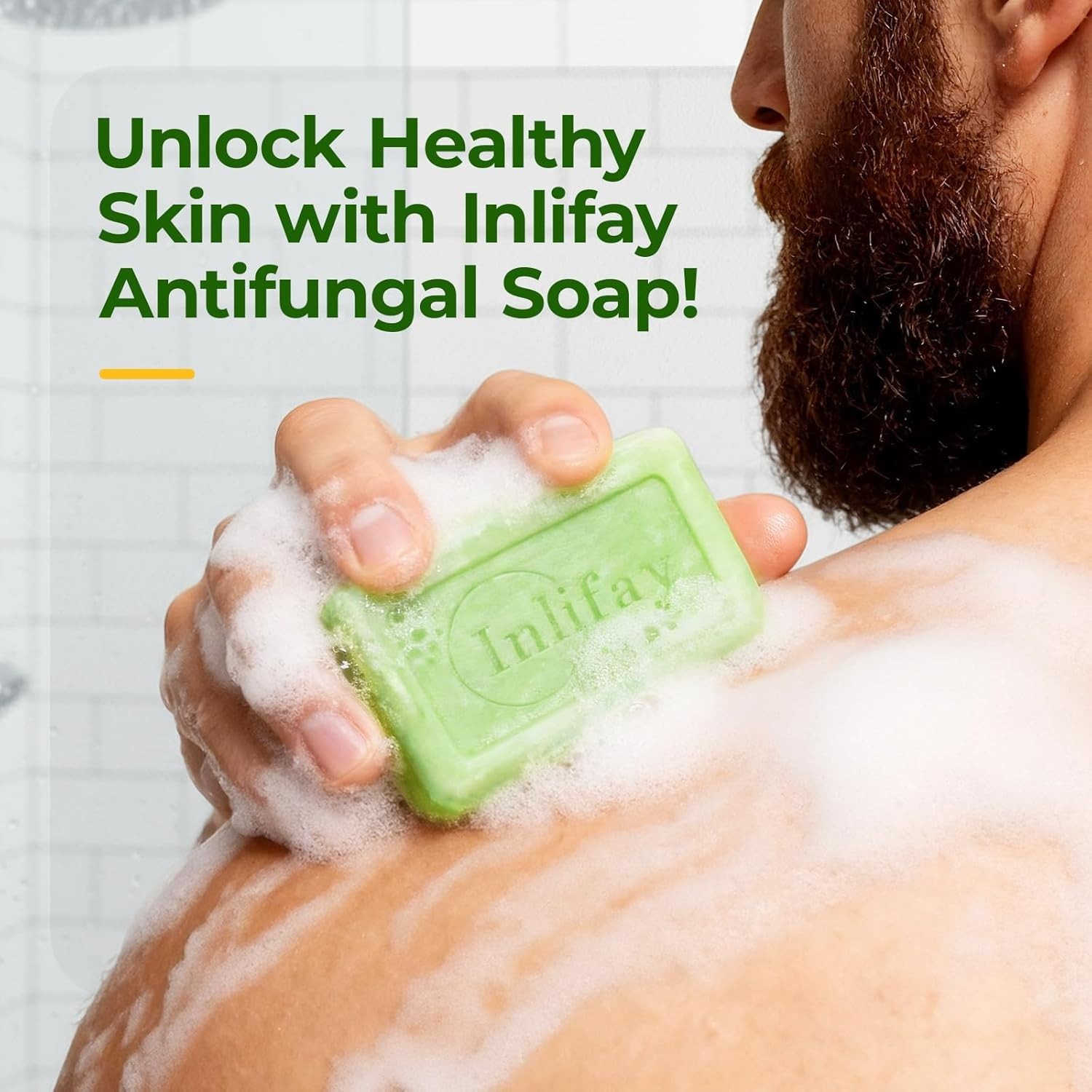 Antifungal Soap Bar for Men: Anti Fungal Skin Soap for Athlete’s Foot, Jock I…
