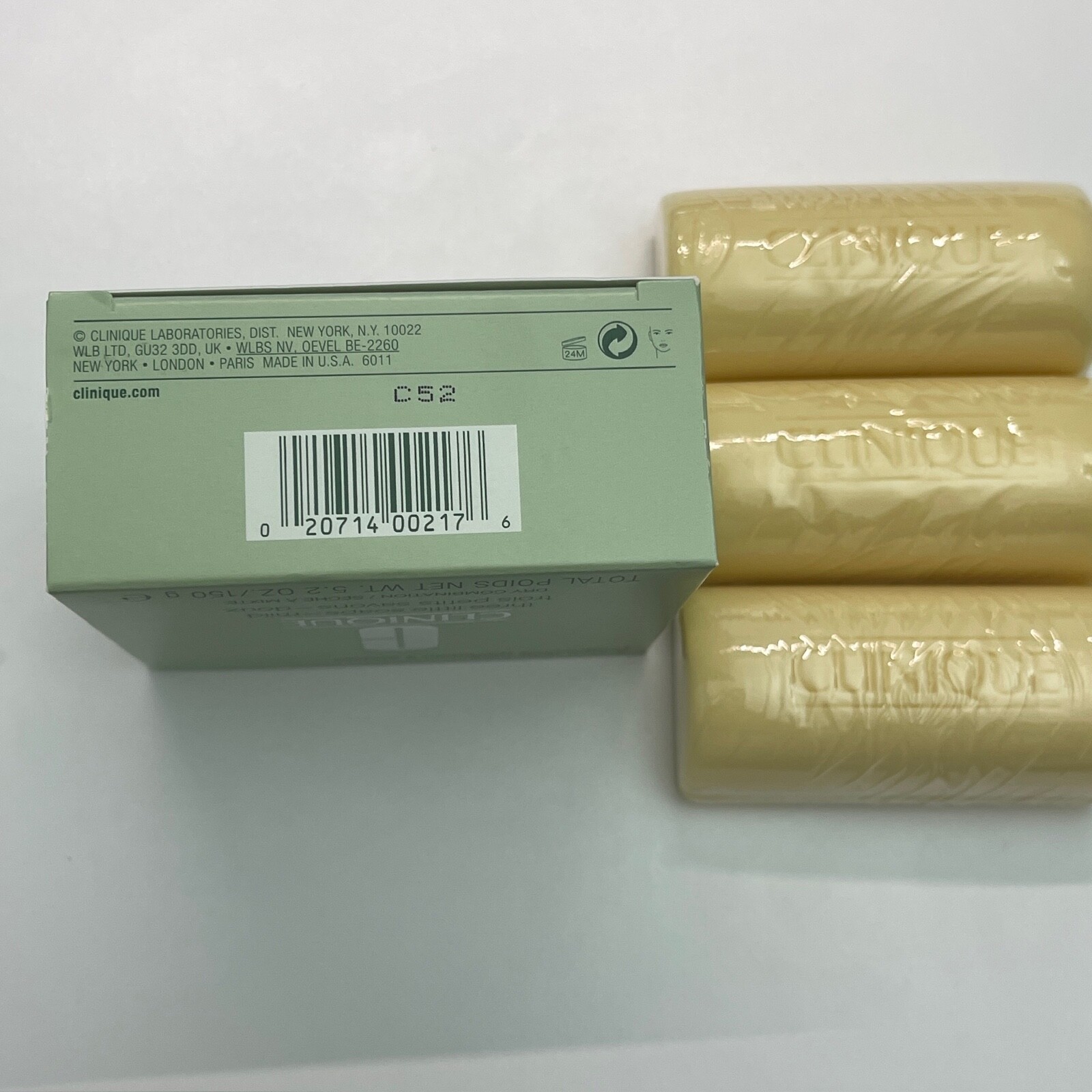 NEW BOXED Clinique 3 Little Bar Soap Mild For Skin Type 2 Dry Combination RARE