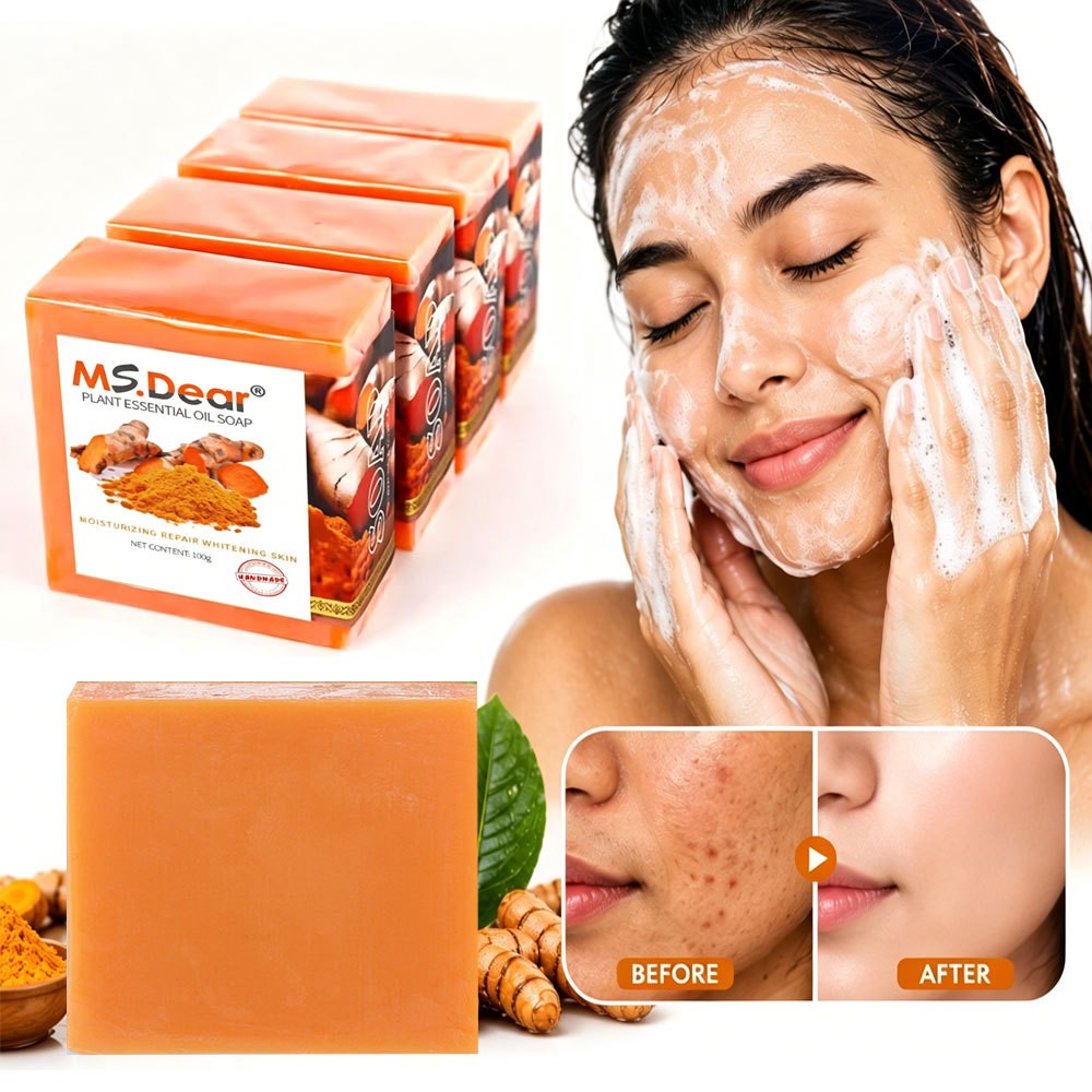 Kojic Acid Soap Bars Dark Spot Remover Turmeric Brightening Face Body Skin Care