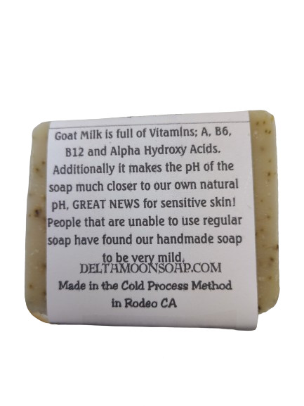 Handmade Lavender Lemongrass Goat Milk Soap, Shea Butter, samples