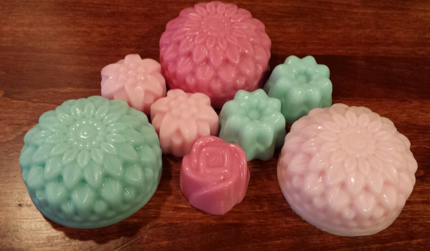 Flower Aromatherapy Handmade Soap-10 scents 2 sizes single set of 2 or 1 dozen
