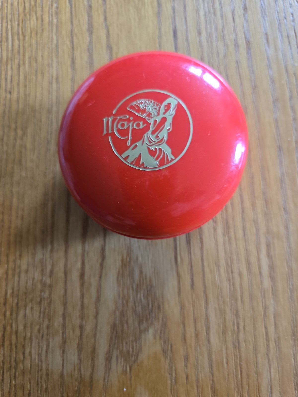 Vtg Maja Nyrurgia Espana Perfumed Soap Wity Bright Red Plastic Container Spain