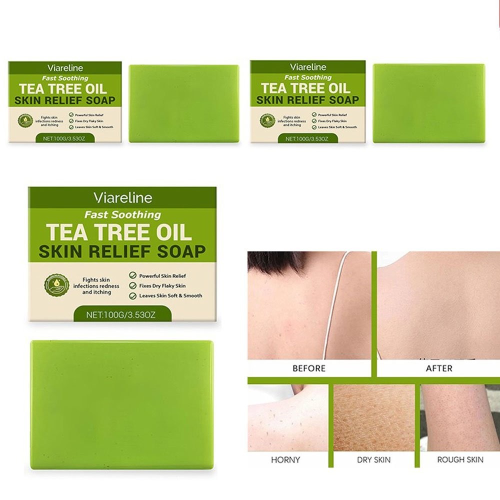 Relief Soap Bar, Loravey Tea Tree Oil Soap,Natural Soaps for Healthy Skin CW