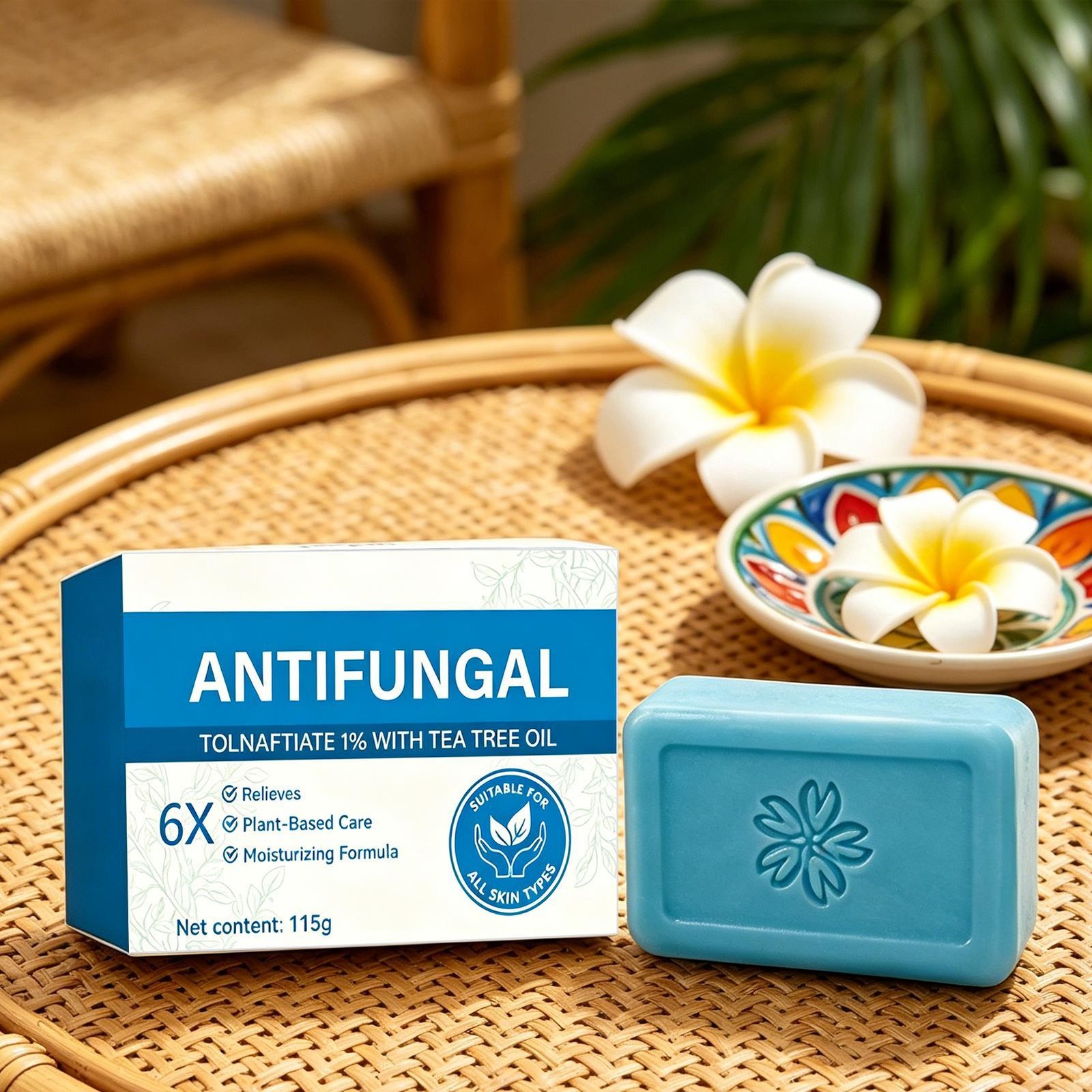 Hermon Antifungal Soap with Tea Tree Oil Antifungal Bar Soothing Care