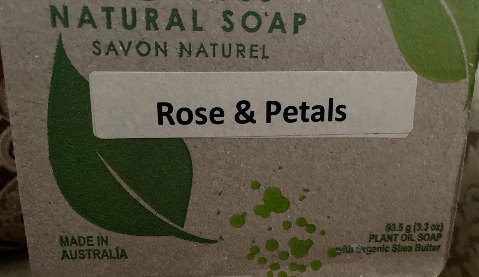 Bela Rose & Petals Parfum Natural Organic Plant-Based Bar Soap Made In Australia