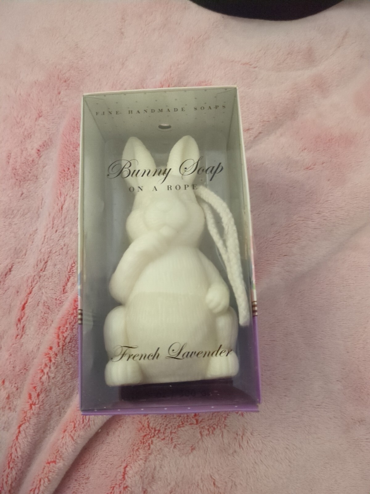 Bunny Soap On A Rope French Lavender 10.5 Oz