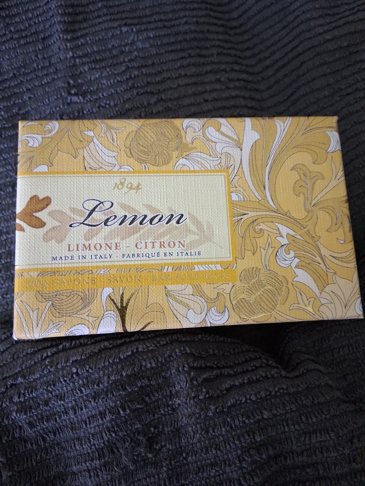 New Saponerie Mario Fissi SRL Lemon Fine Bar Soap In Box 10.5oz / 300g