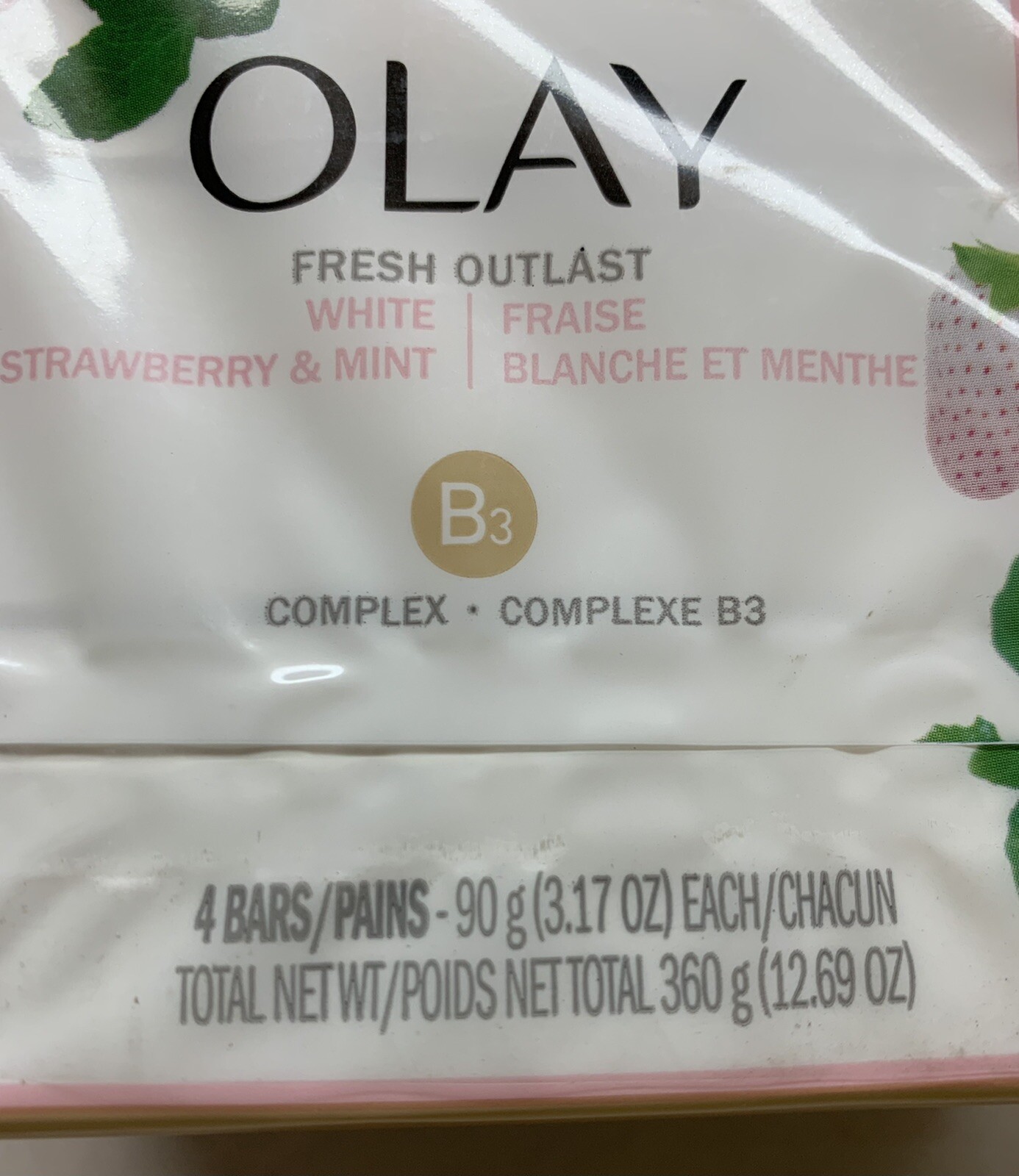 Olay Fresh Outlast White Strawberry & Mint Bar Soap – 8 Total, Sealed