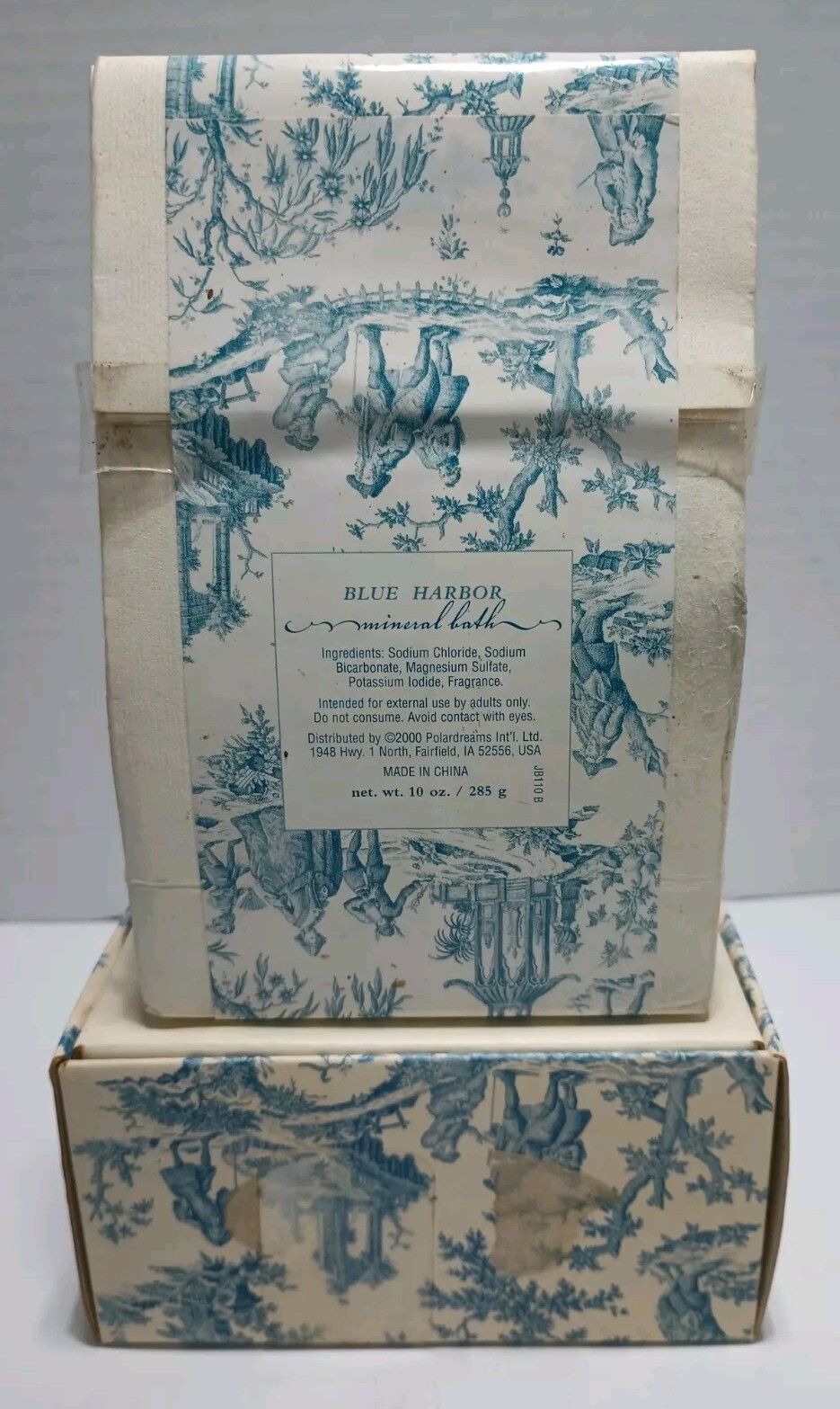 Bath Garden Blue Harbor White Blue Mineral Bath Salt 10oz & Bar Soap – Vintage
