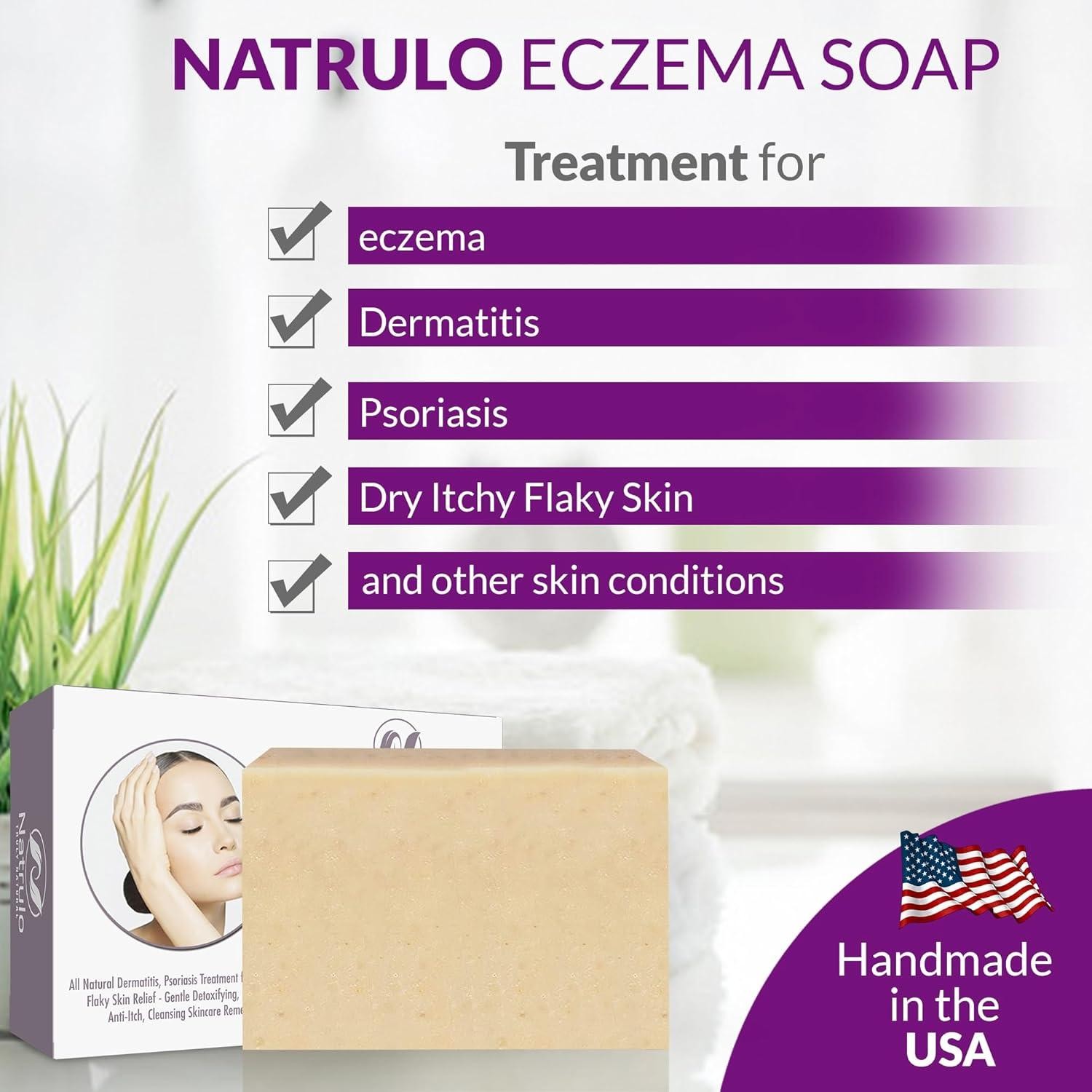 Eczema Soap Bar for Face and Body Â All Natural Dermatitis, Psoriasis Treatmen