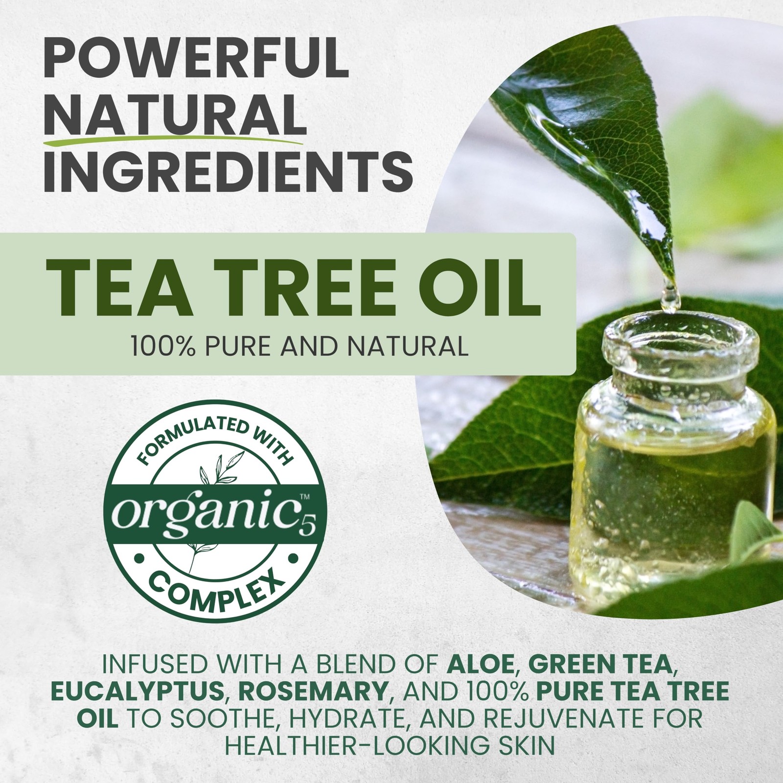 Tea Tree Oil Body Wash Soap with Peppermint for Feet & Body, Deep Cleansing, …