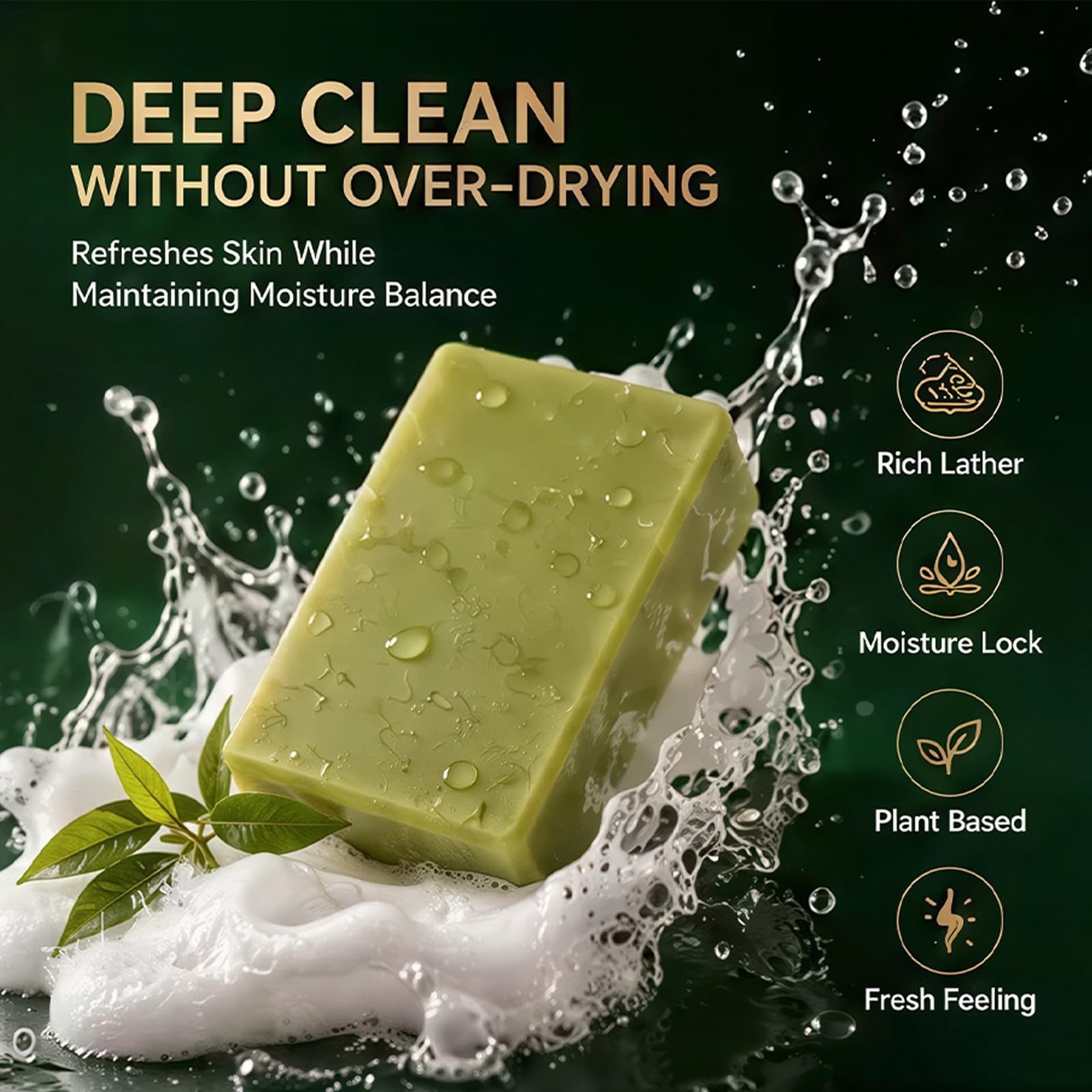 Antifungal Soap Bar with Tea Tree Oil – Deep Cleansing & Gentle Care, 3.35 OZ