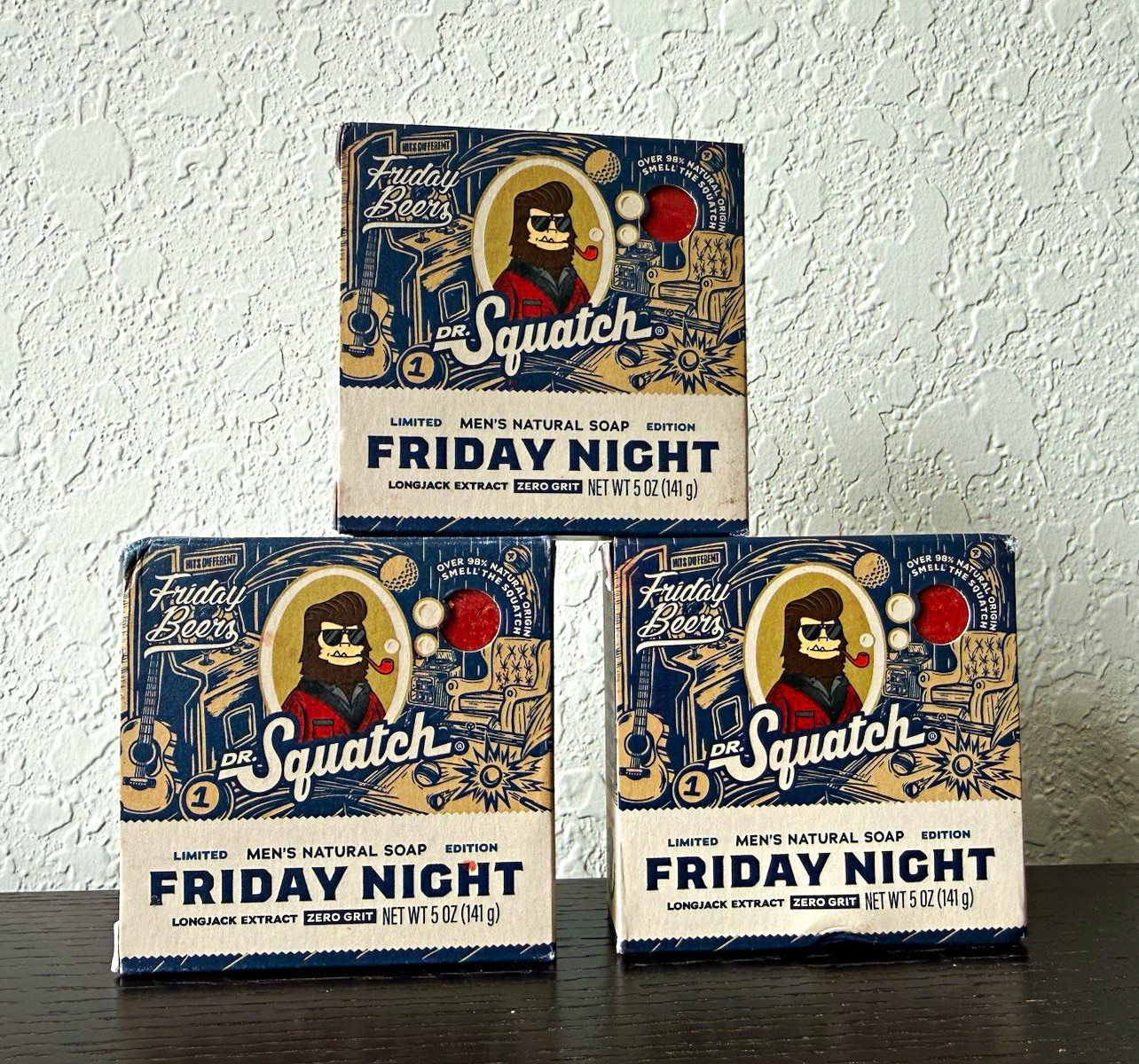 Dr. Squatch Men’s All Natural Soap Friday Beers Friday Night Scent 5 oz Bar