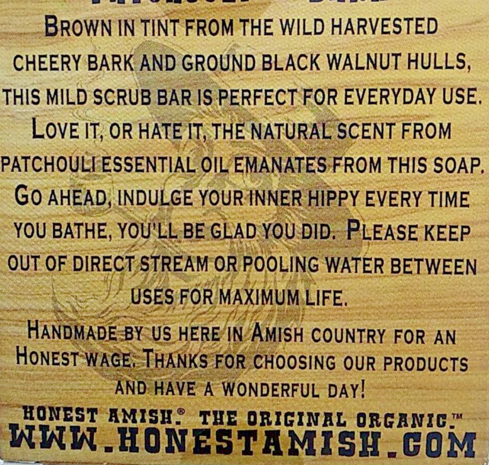 Honest Amish ~ Organic Handmade Soap ~ Lavender & Clove