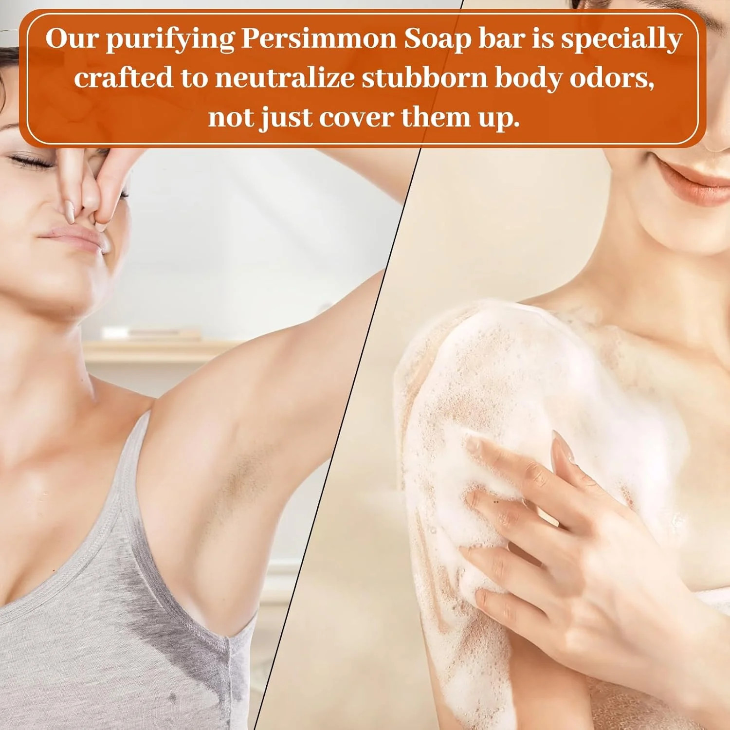 MR.A Persimmon Body Wash for Strong Body Odor, Liquid Persimmon Soap for Old Peo