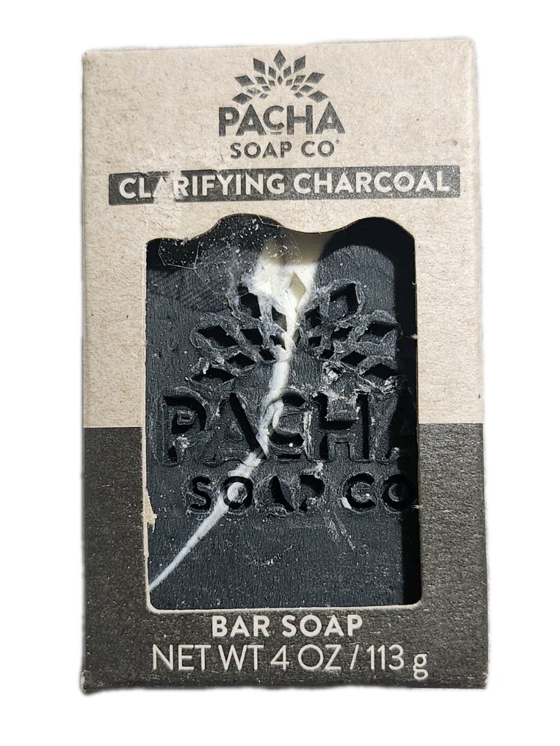 🖤 ⭐ Pacha Soap Co. Clarifying Charcoal Bar Soap Bundle (2 Bars) – Vegan