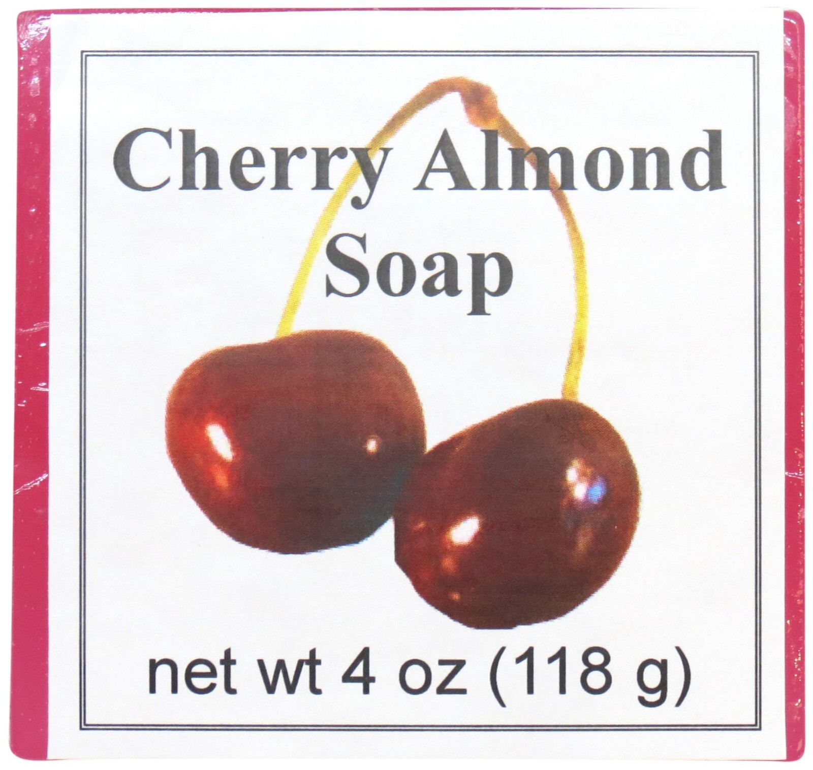 Cherry Almond Glycerin Soap by Eclectic Lady, 4 oz Bar
