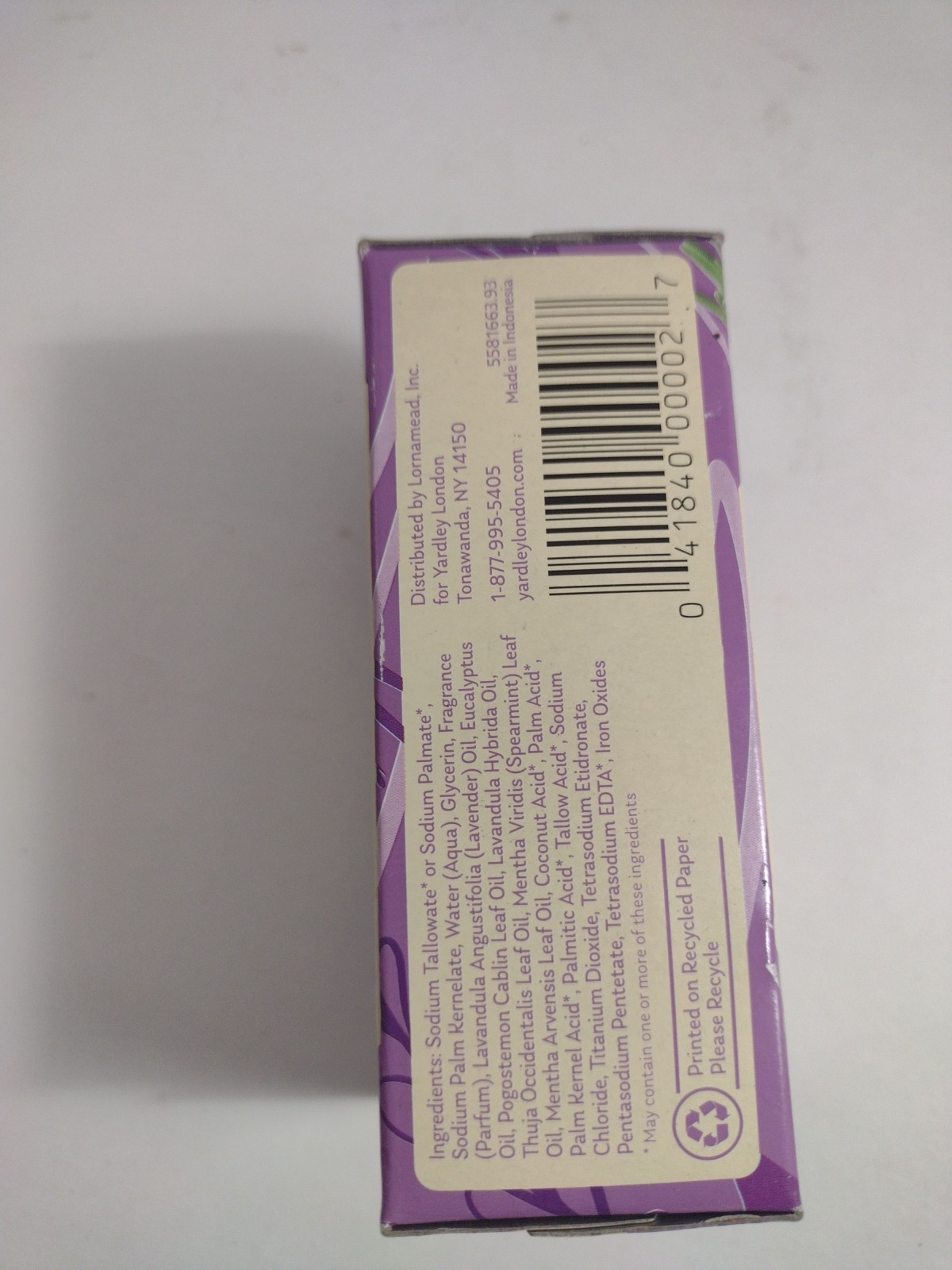 Bath Bar Yardley London Vitamin C Turmeric & Orange Peel & English Lavender 3pk