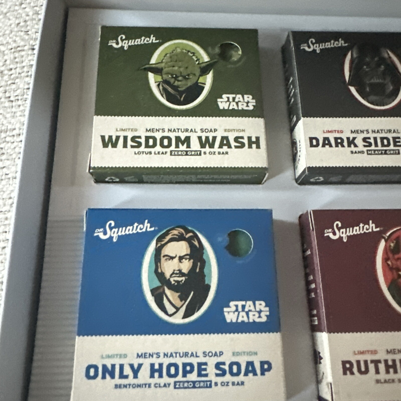 Dr. Squatch Soap STAR WARS Collection I w/Limited Edition Collectors Box – New