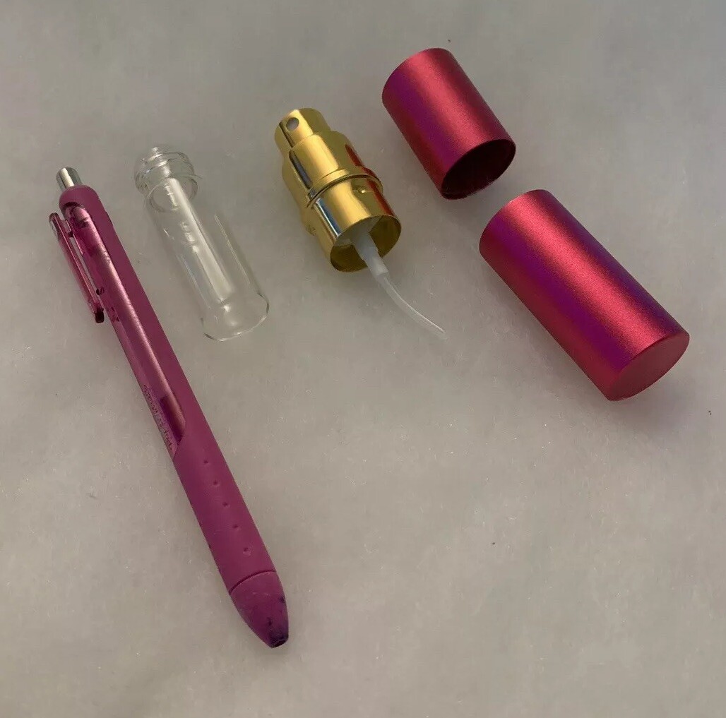 Mini Travel Refillable Pump Perfume Atomizer Spray Container w/Funnel NWOT GWP