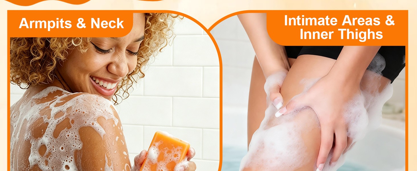 5 PCS Persimmon Soap Bar for Body Odor Control, Natural Deodorant Body Bar Soap