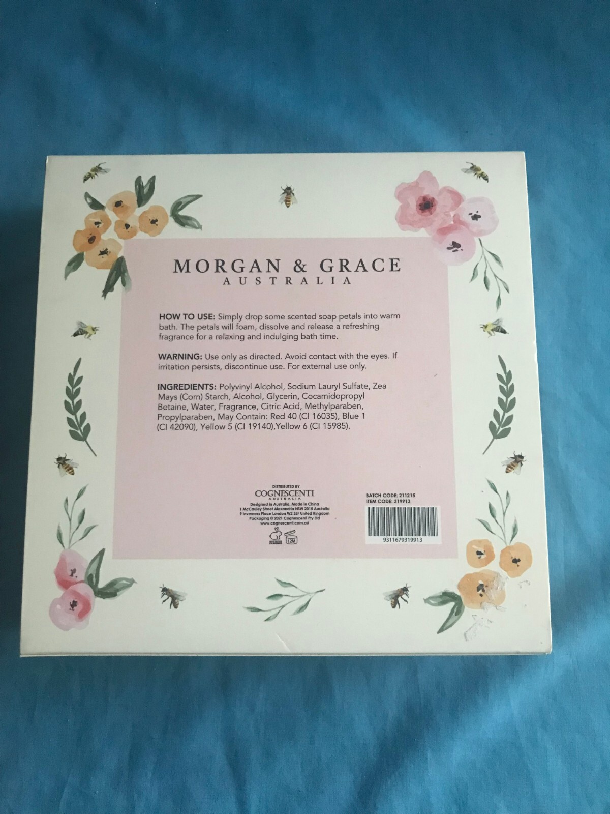 New 18 Count Morgan & Grace Rose Scented Dissolving Bath Soap Flowers / Petals