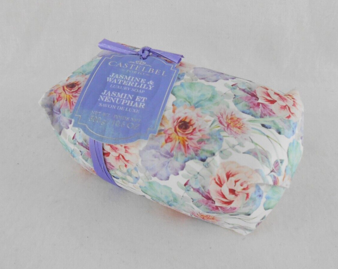 Castelbel Porto Jasmine & Waterlily Scent Luxury Bath Bar Soap Large 10.5 oz New