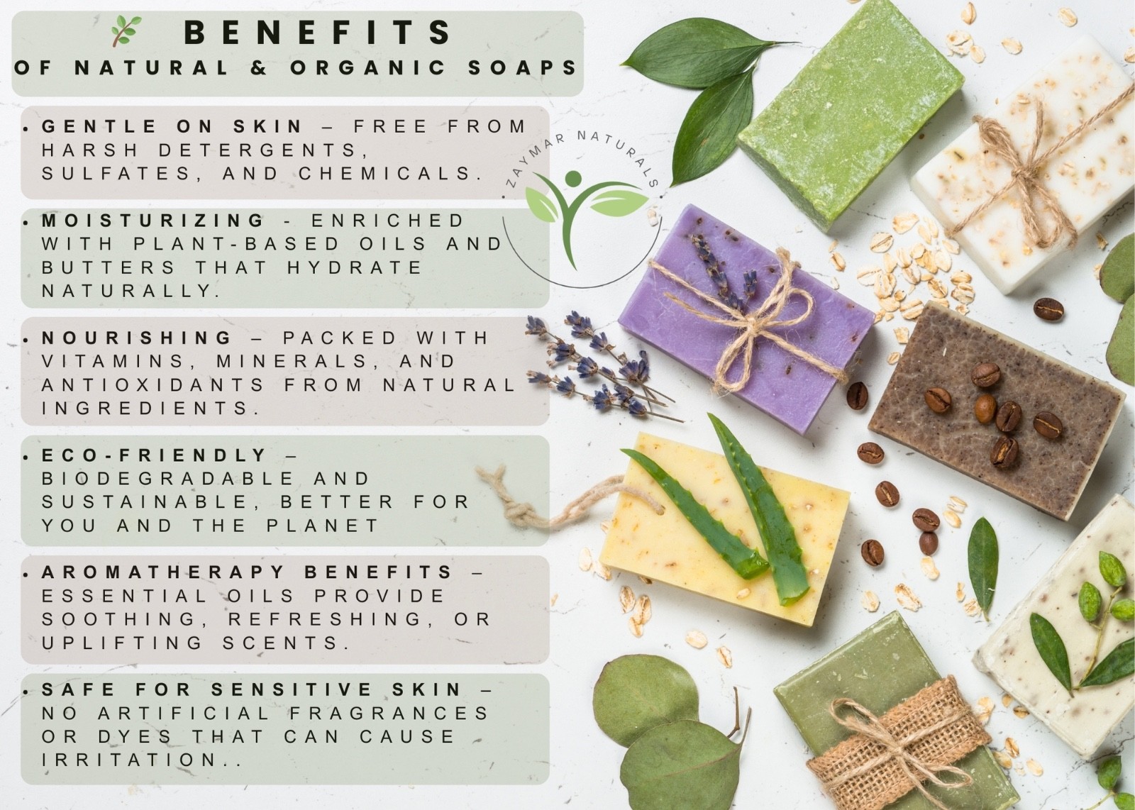 Handmade Organic Artisan Soap Bars, All Natural Moistirizing and Exfoliant Bars