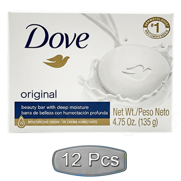 Dove Beauty Cream Large Bar Soap 12 PC (Pick From Different Scent) 135g / 4.75oz
